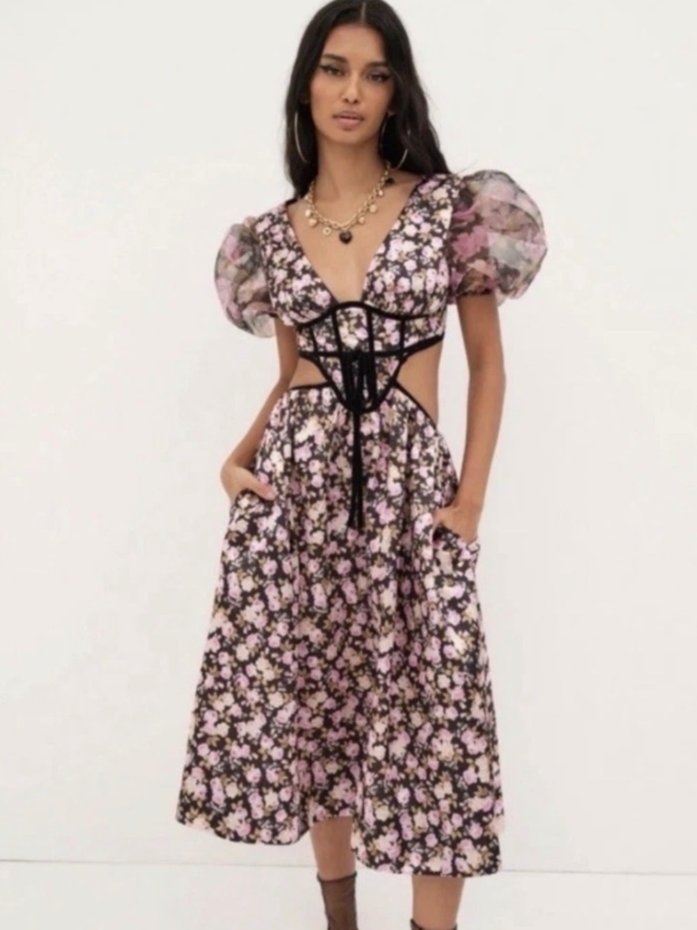 NWT for love & lemons floral dress